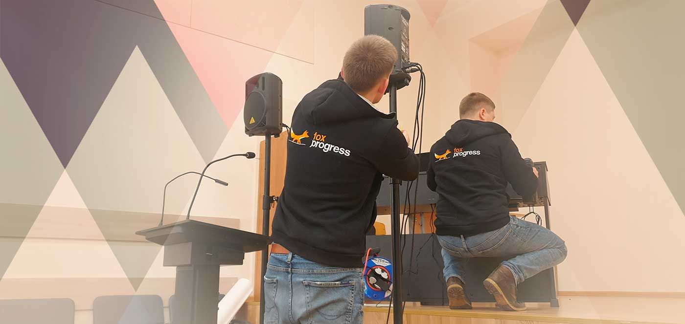 Услуги по монтажу и настройке видеопроекционного, звукового и интерактивного оборудования